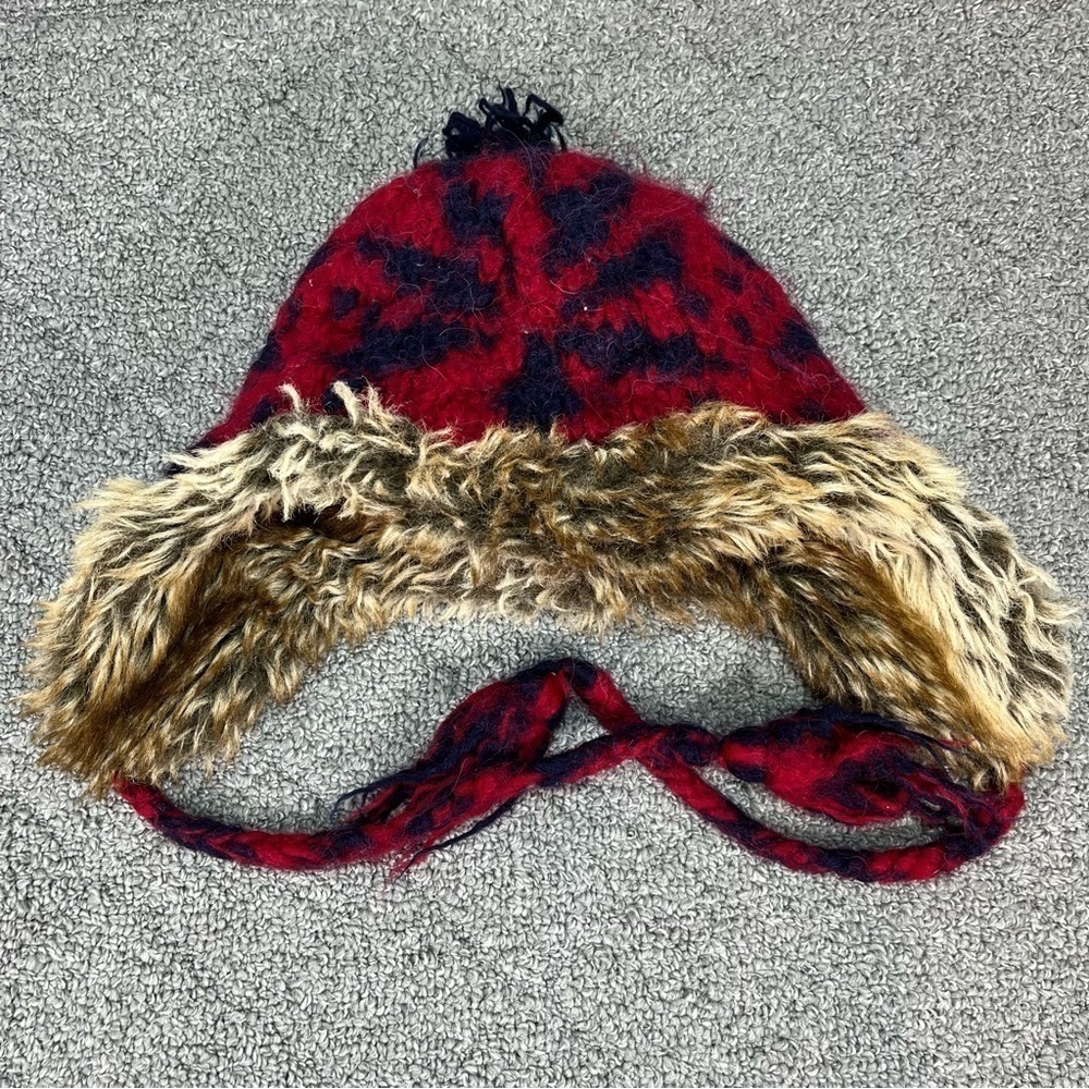 American Eagle Wool Alpaca Boys Winter Trapper Hat